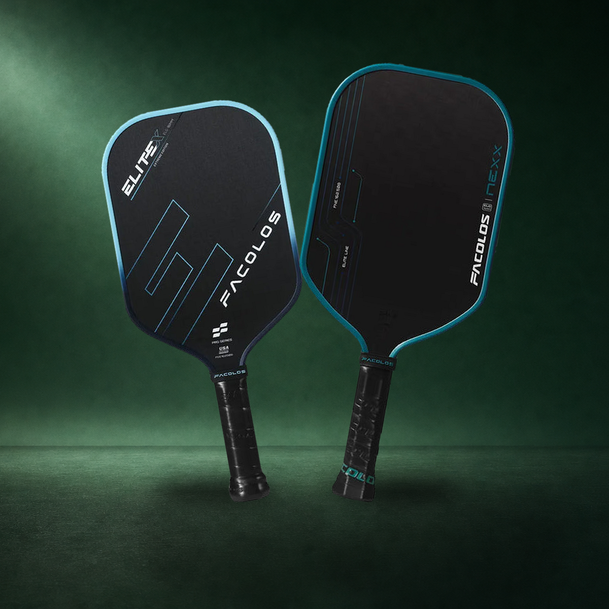 Facolos Elite X and Nexx pickleball paddles