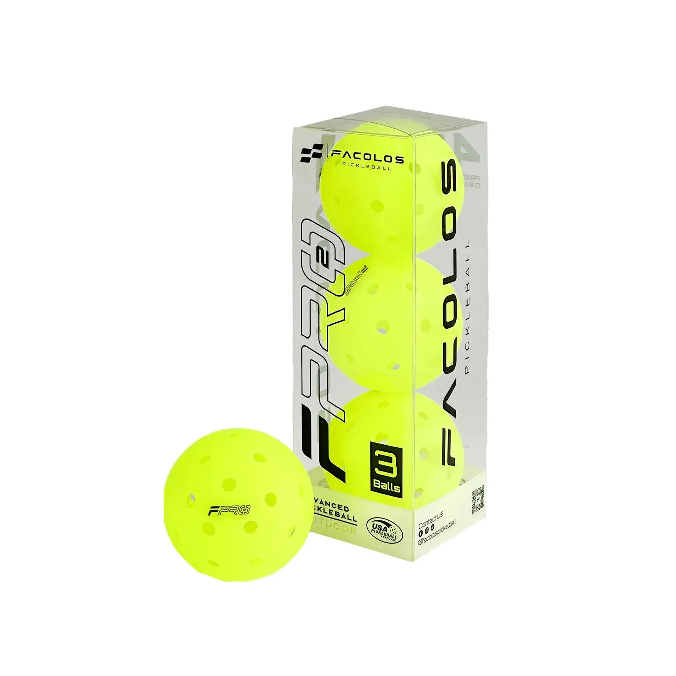 Facolos F-Pro Advanced Gen 2 Pickleball (3Pack)