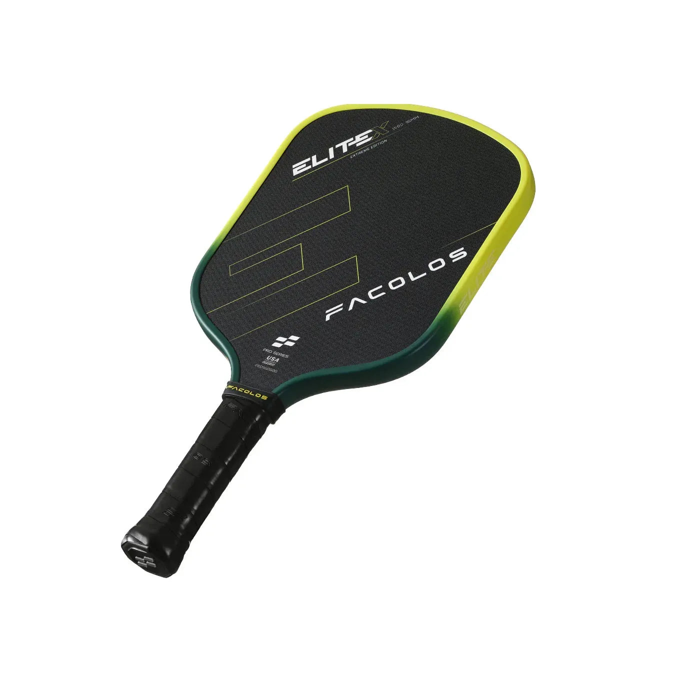 Facolos Pro Series Elite X Widebody Pickleball Paddle - Neon Yellow (16mm)