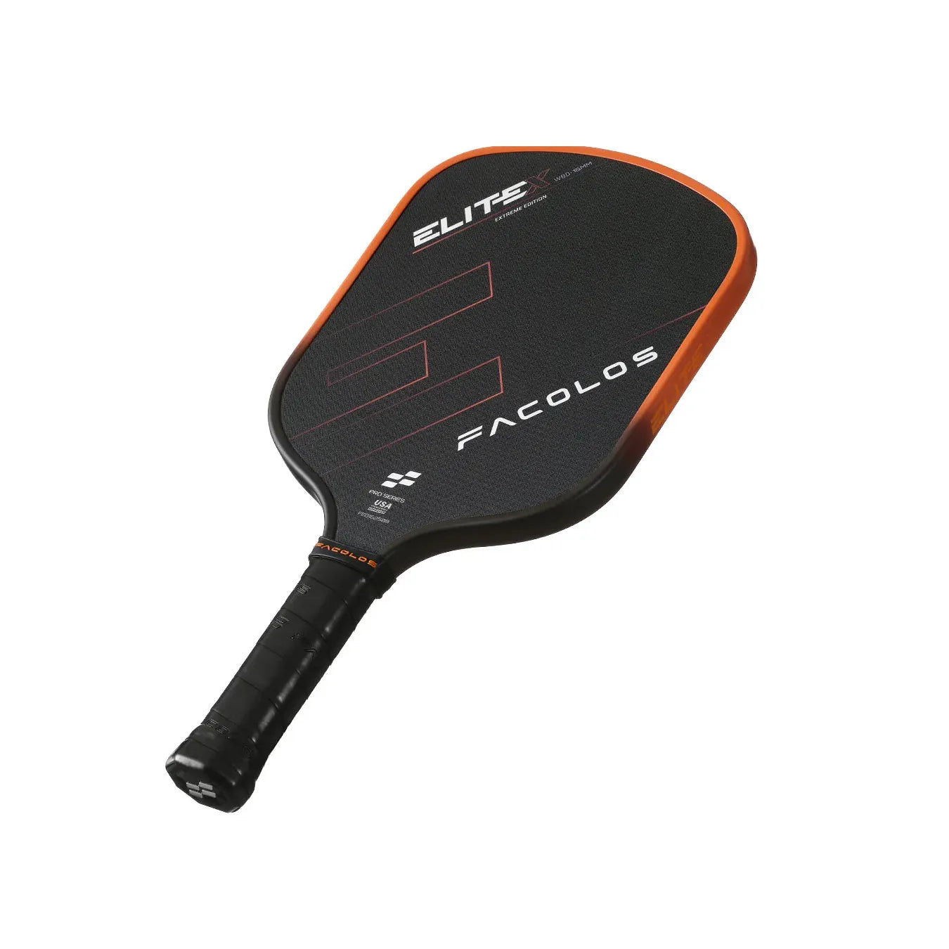 Facolos Pro Series Elite X Widebody Pickleball Paddle - Orange (14mm)