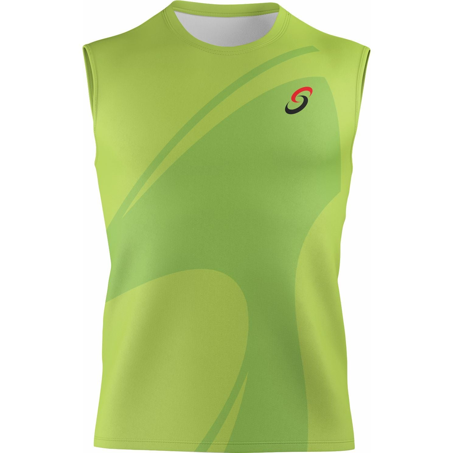 Mens Smash Apparel Sleeveless Performance Shirt (Green)