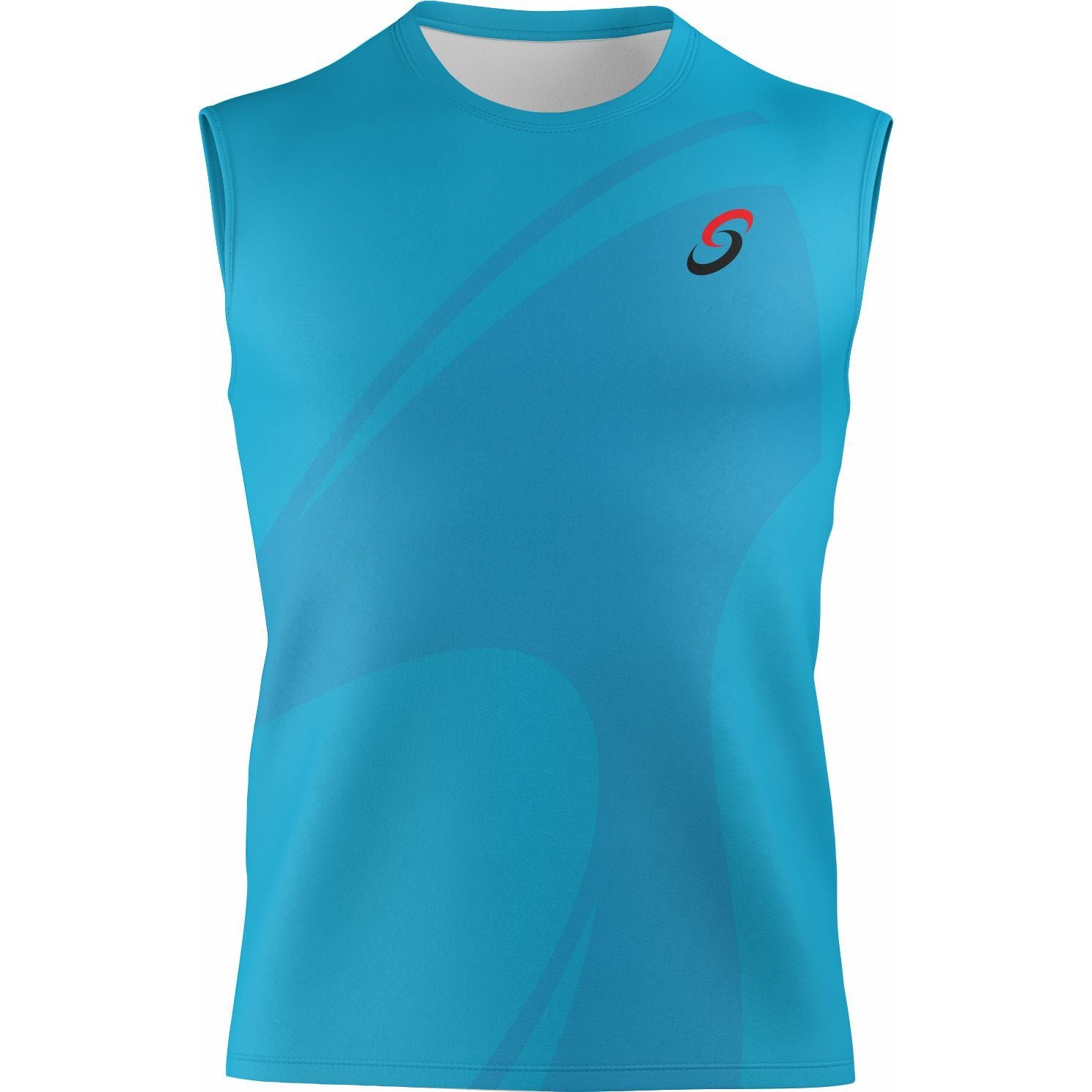 Mens Smash Apparel Sleeveless Performance Shirt (Blue)