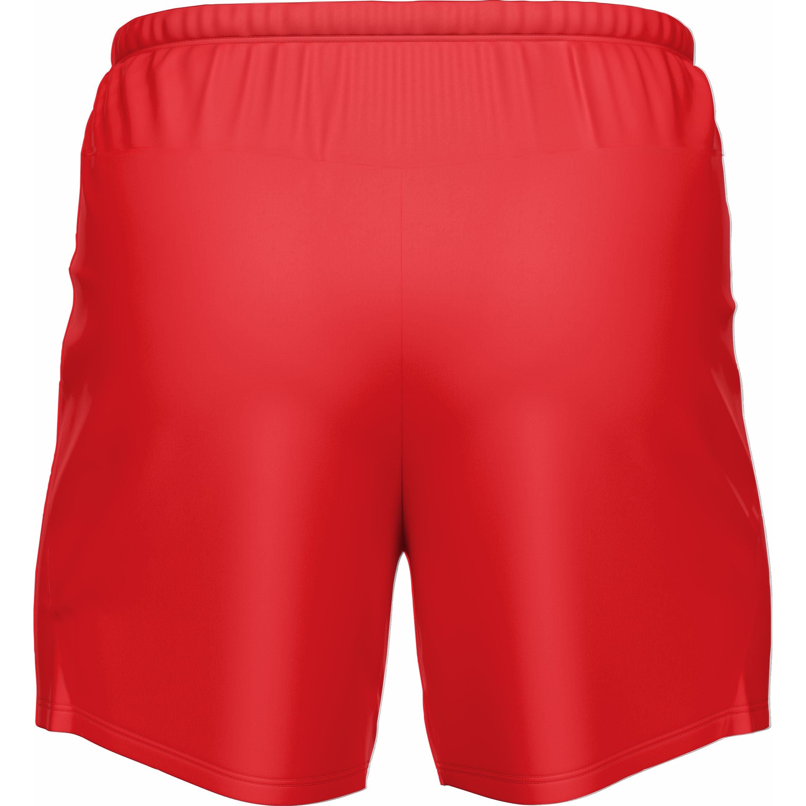 Boys Smash Apparel Performance Shorts (Red/Navy Blue and Orange Logo)
