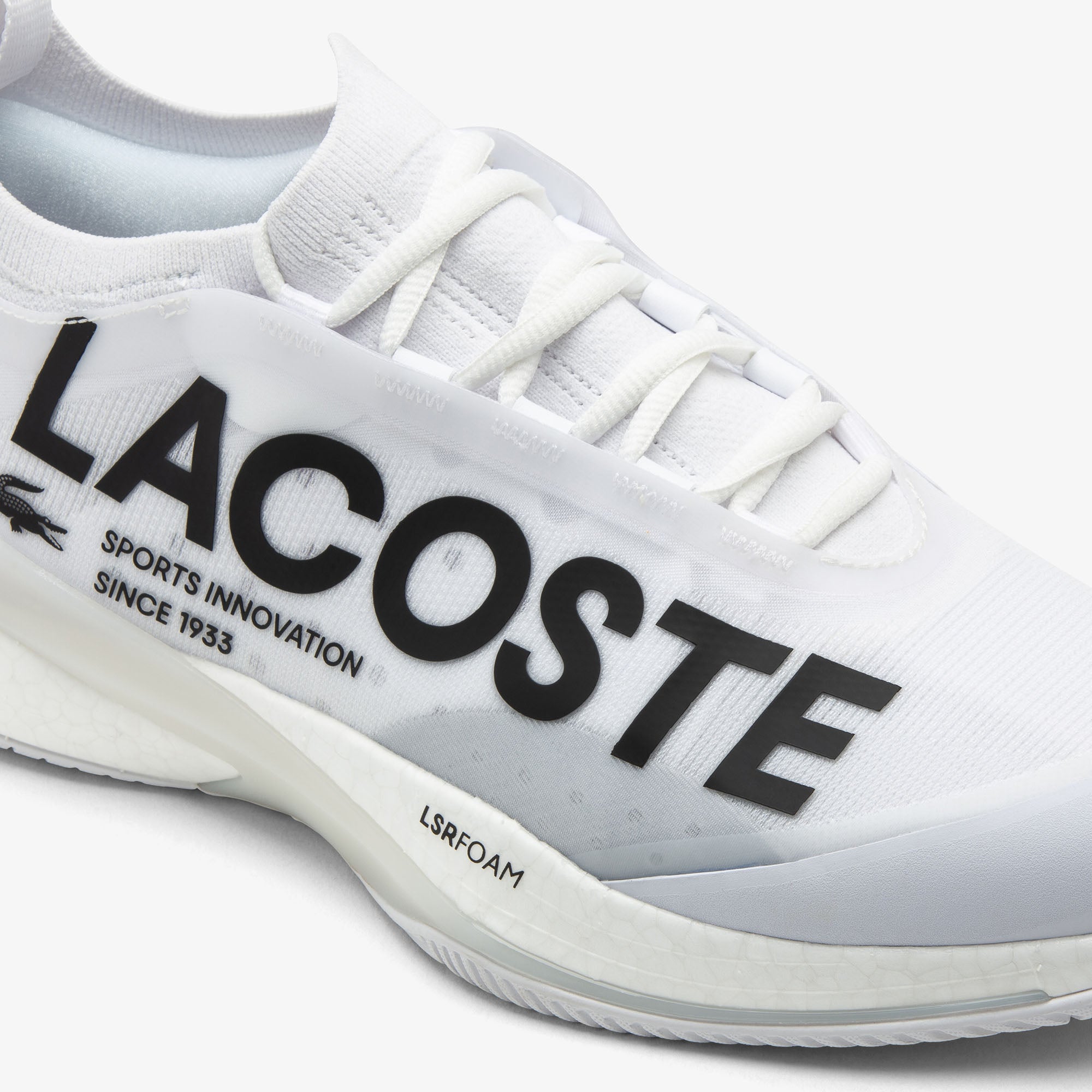 Lacoste AG-LT25 Ultra 125 Lite Ladies Tennis Shoe (White/White)