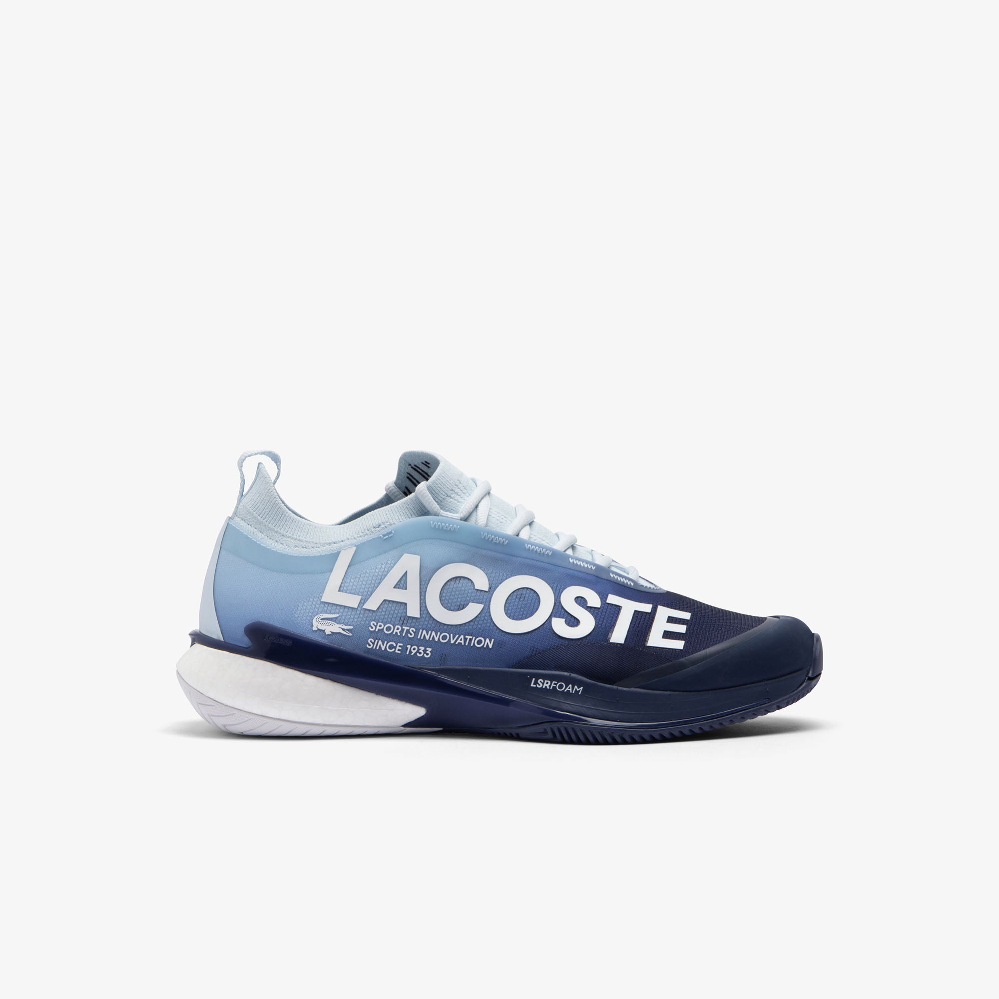 Lacoste AG-LT25 Ultra 125 Lite Mens Tennis Shoe (Light Blue/Dark Blue)