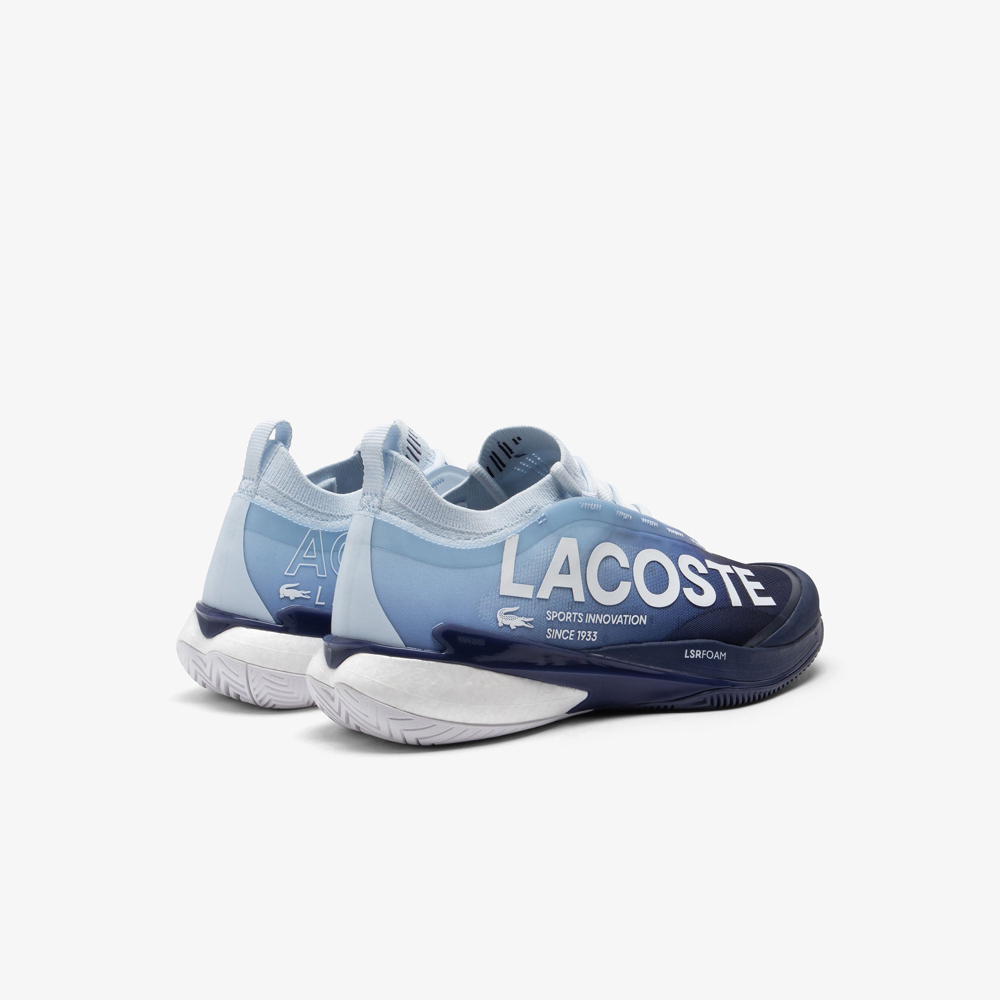 Lacoste AG-LT25 Ultra 125 Lite Mens Tennis Shoe (Light Blue/Dark Blue)