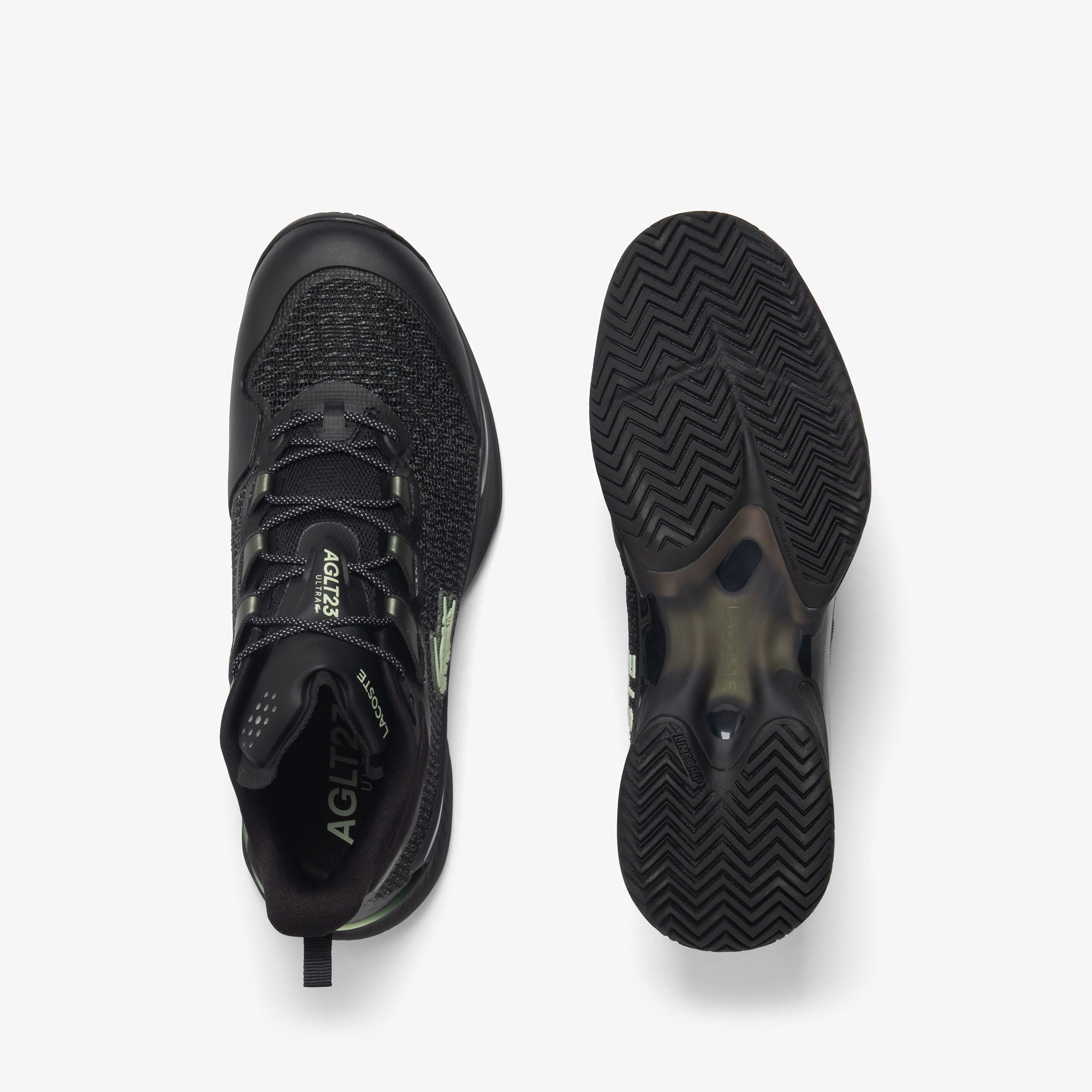 Lacoste AG-LT23 Ultra Mens All Court Tennis Shoe (Black/Green)