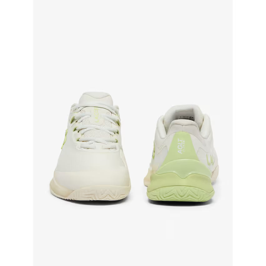 Lacoste AG-LT23 Ultra Mens All Court Tennis Shoe (Off White/Green)