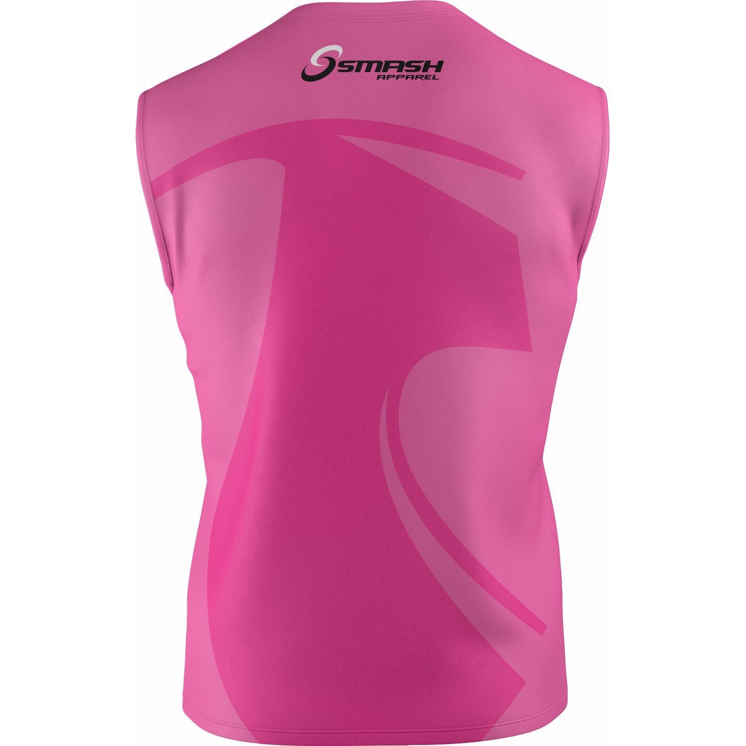 Mens Smash Apparel Sleeveless Performance Shirt (Pink)