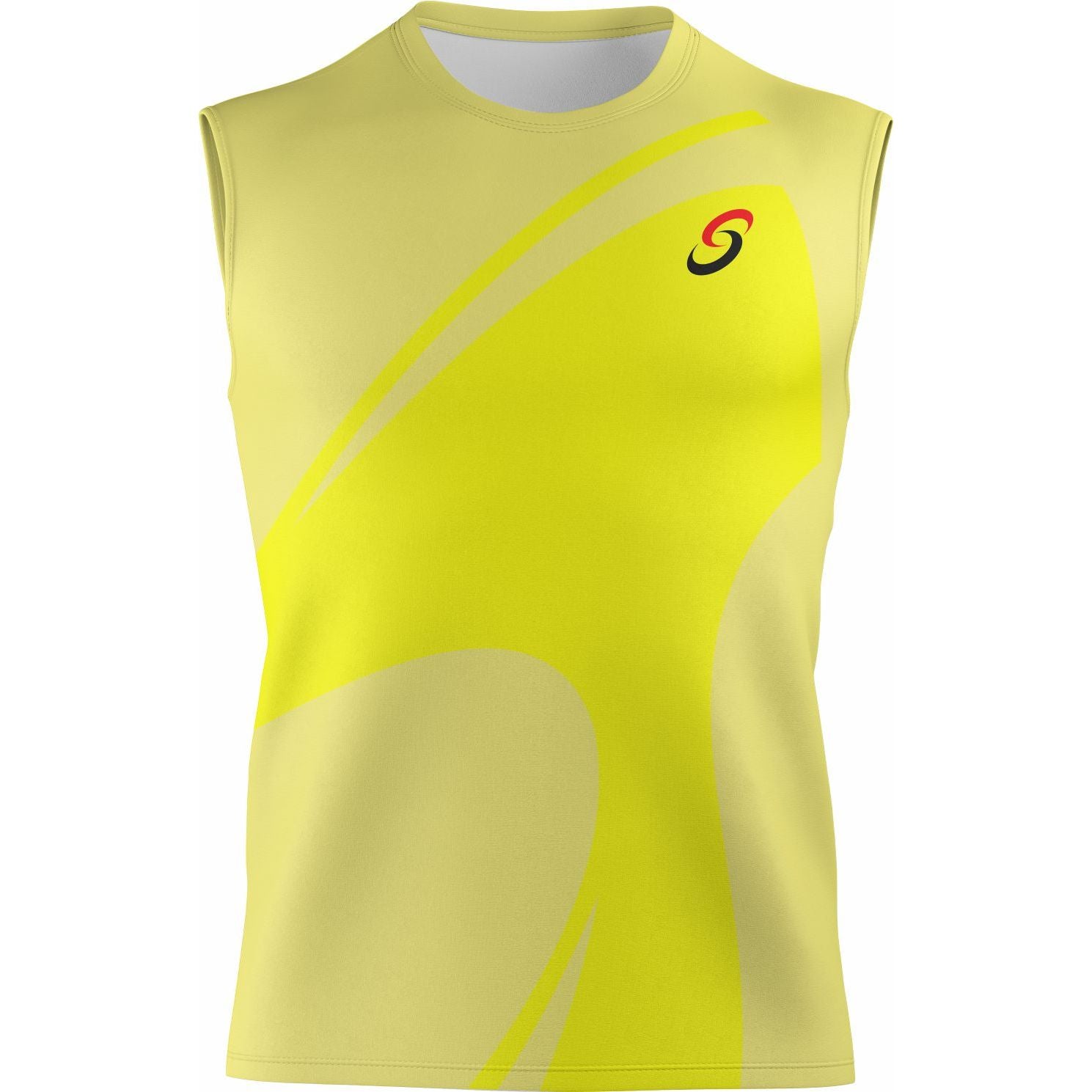 Mens Smash Apparel Sleeveless Performance Shirt (Yellow)