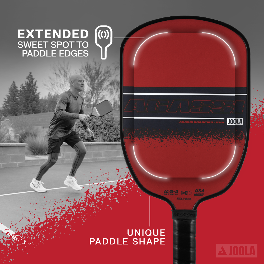 JOOLA Andre Agassi Champion Pickleball Paddle (12mm)