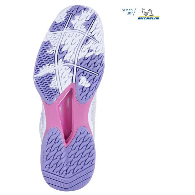Babolat Jet Tere Womens - All Court (White and Lavender)