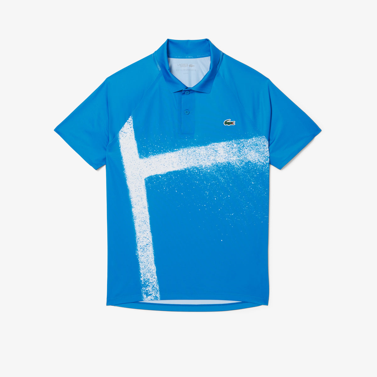 2025 Lacoste Novak Djokovic On Court Polo (Blue/White) – Racquet World