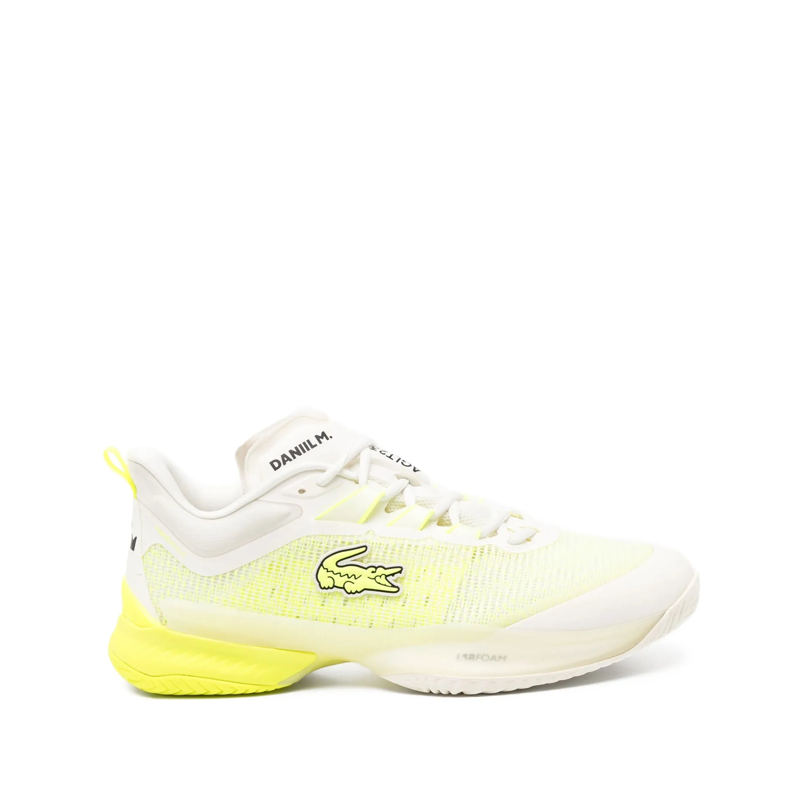 Lacoste AG-LT23 Ultra Mens All Court Tennis Shoe (White/Fluro Yellow)
