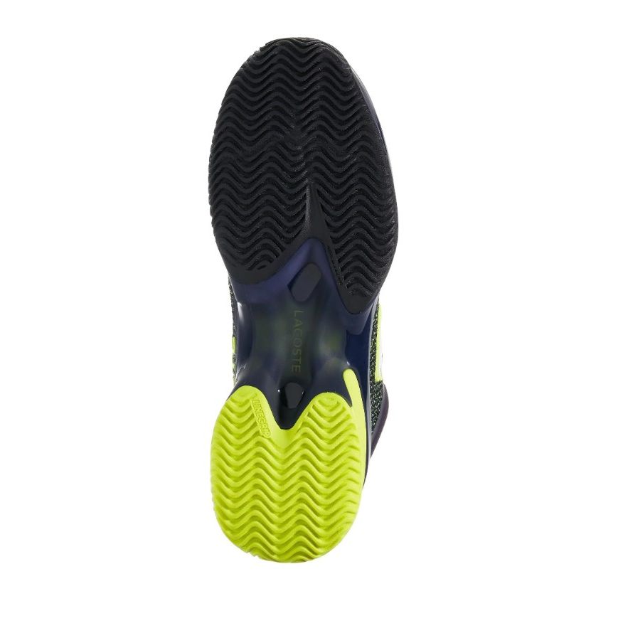 Lacoste AG-LT23 Ultra Daniil Medvedev Mens Clay Court Tennis Shoe (Navy/Yellow)