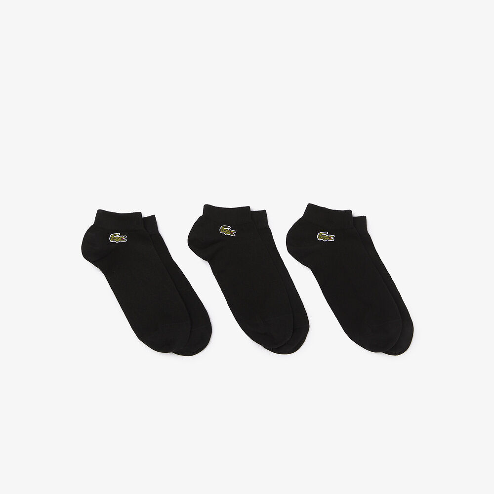 Lacoste Performance Ankle Socks - 3 Pack (Black)