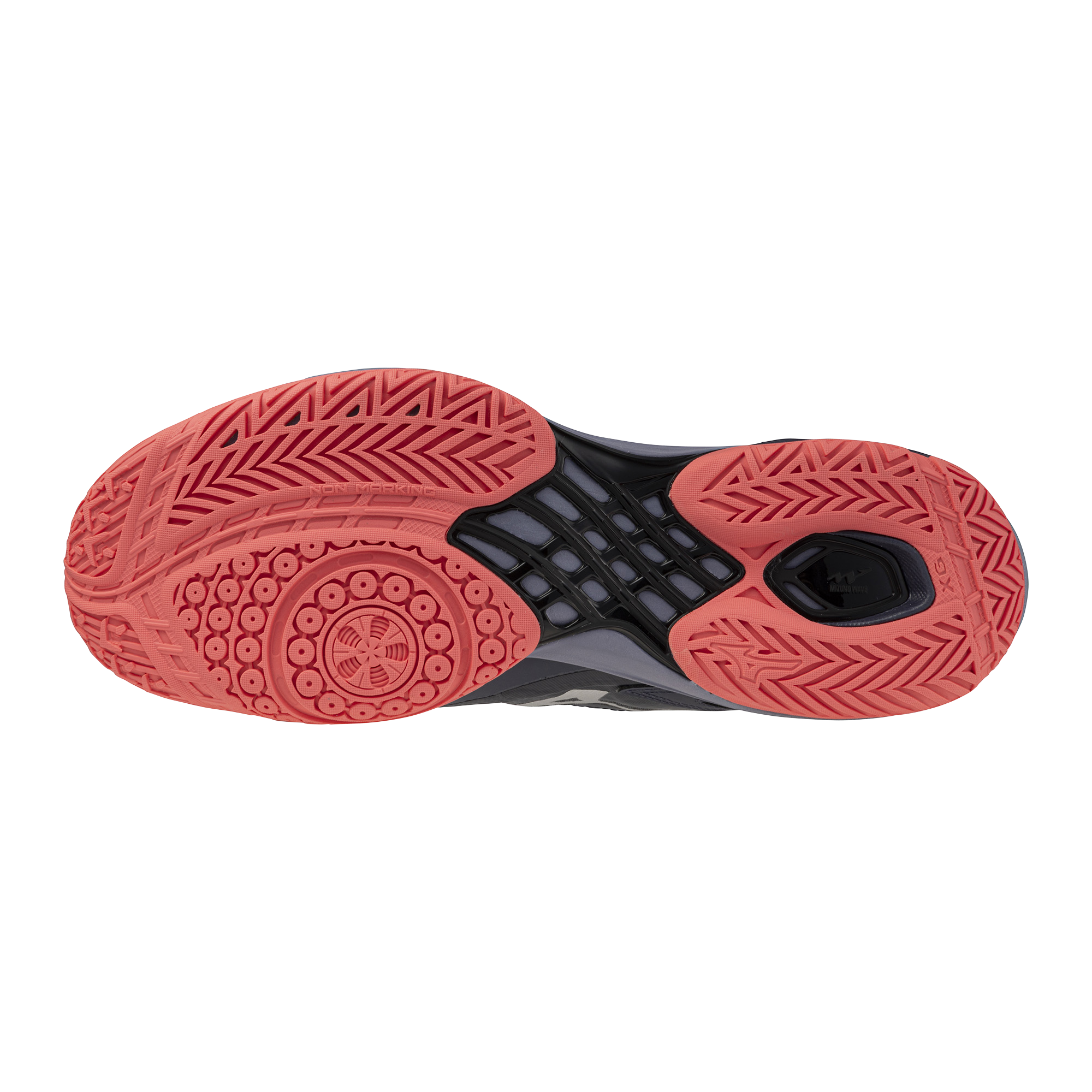 2025 Mizuno Wave Claw 3 (Odyssey Grey/White/Calypso Coral) - Unisex