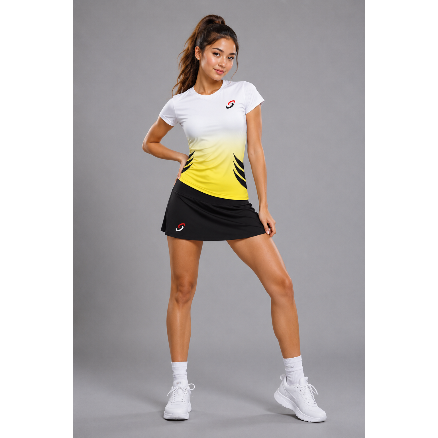 Smash Apparel Girls Performance Top - Quarter Sleeve