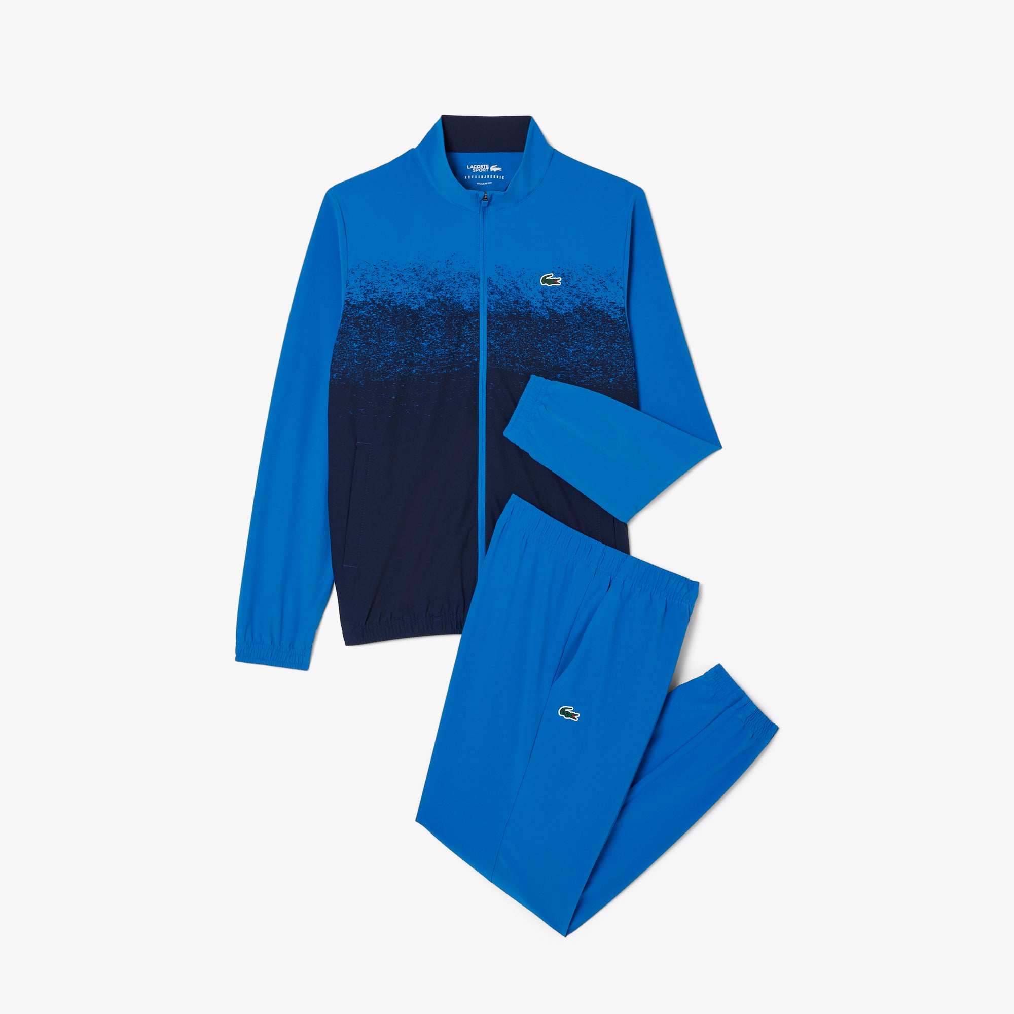 2025 Lacoste Novak Djokovic Tracksuit (Blue/Navy Blue)