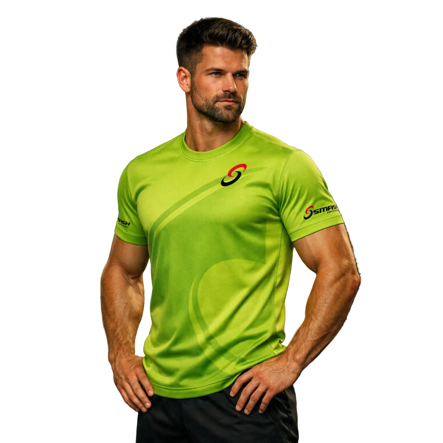 Mens Smash Apparel Performance Shirt (Green)