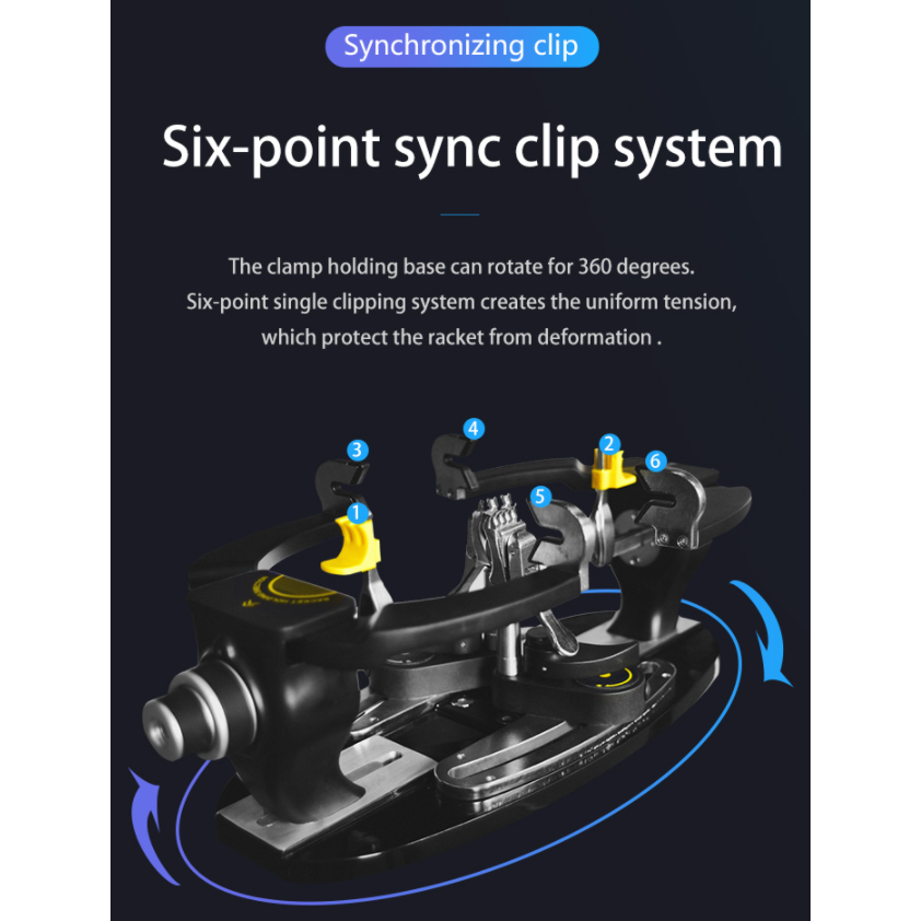 Siboasi S3169 Electronic Tennis-Badminton Stringing Machine