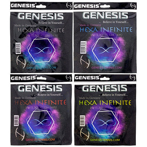 Corde De Tennis GENESIS HEXA INFINITE Bleue 17G (1.23mm) - 660FT Monofilament