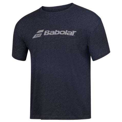 Mens Babolat Exercise Tee (Black with Grey Logo)