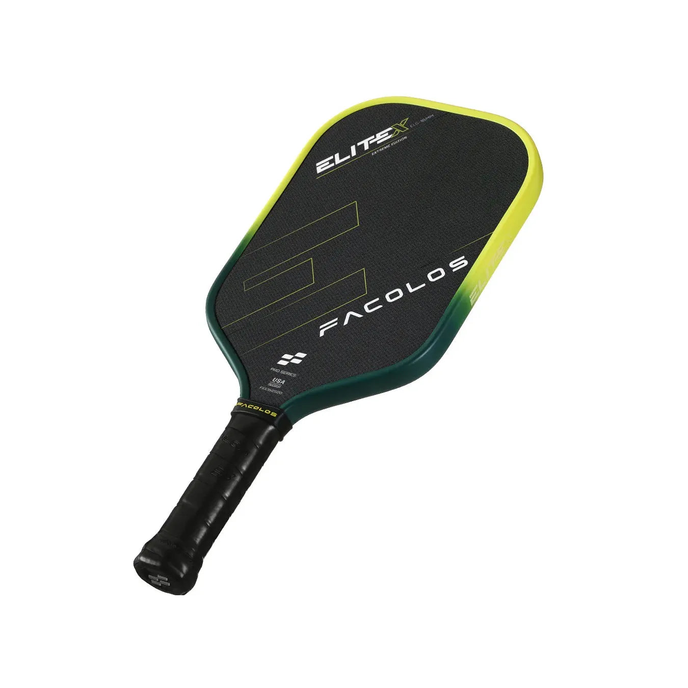 Facolos Pro Series Elite X Pickleball Paddle - Neon Yellow (14mm)