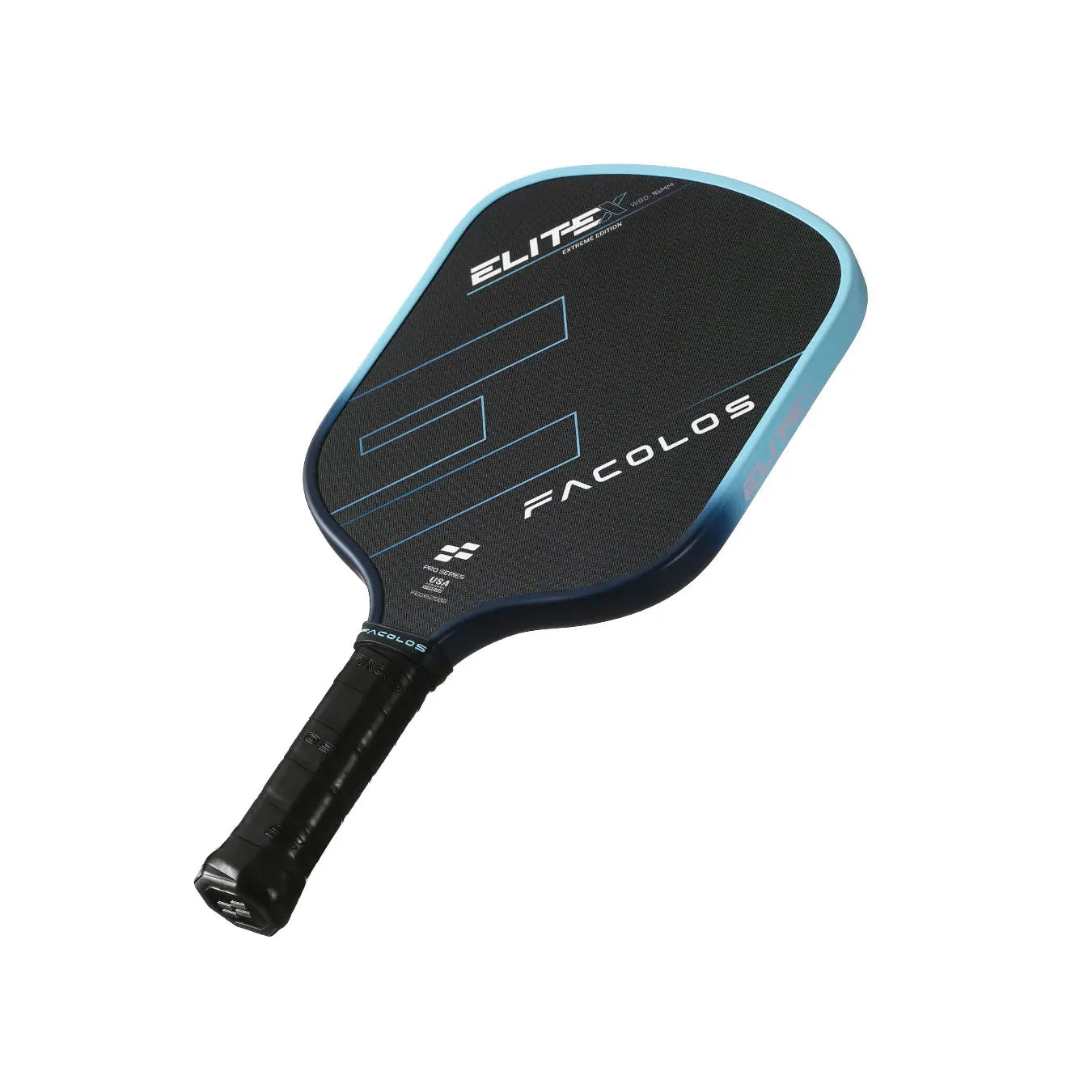 Facolos Pro Series Elite X Widebody Pickleball Paddle - Blue (14mm)