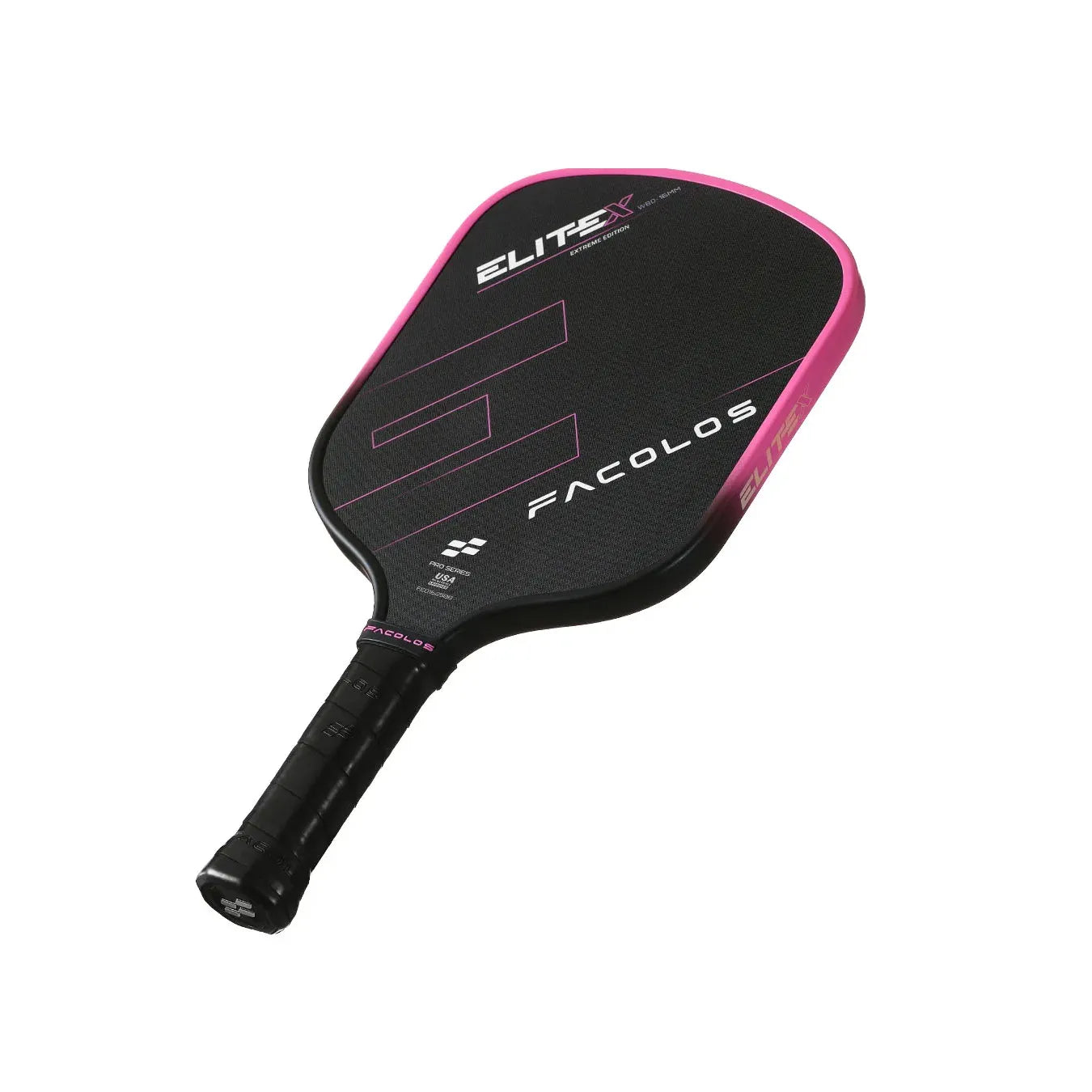 Facolos Pro Series Elite X Widebody Pickleball Paddle - Pink (16mm)