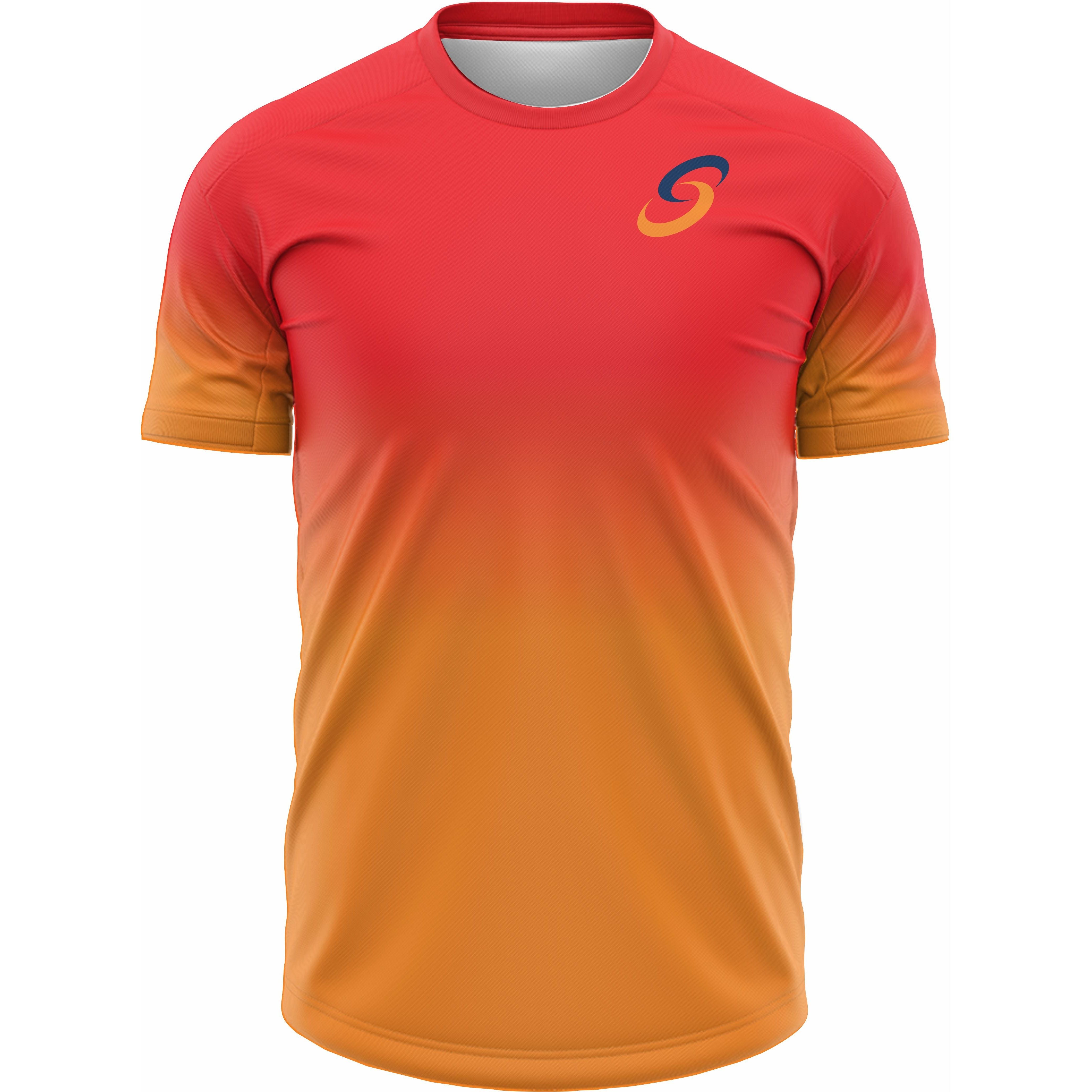 Orange dri fit shirt top