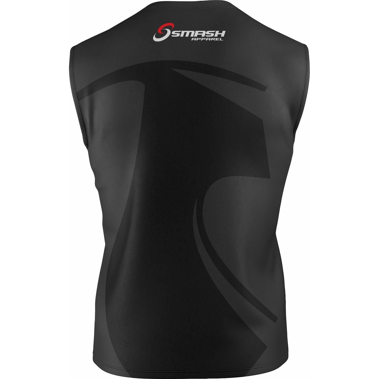 Mens Smash Apparel Sleeveless Performance Shirt (Black)