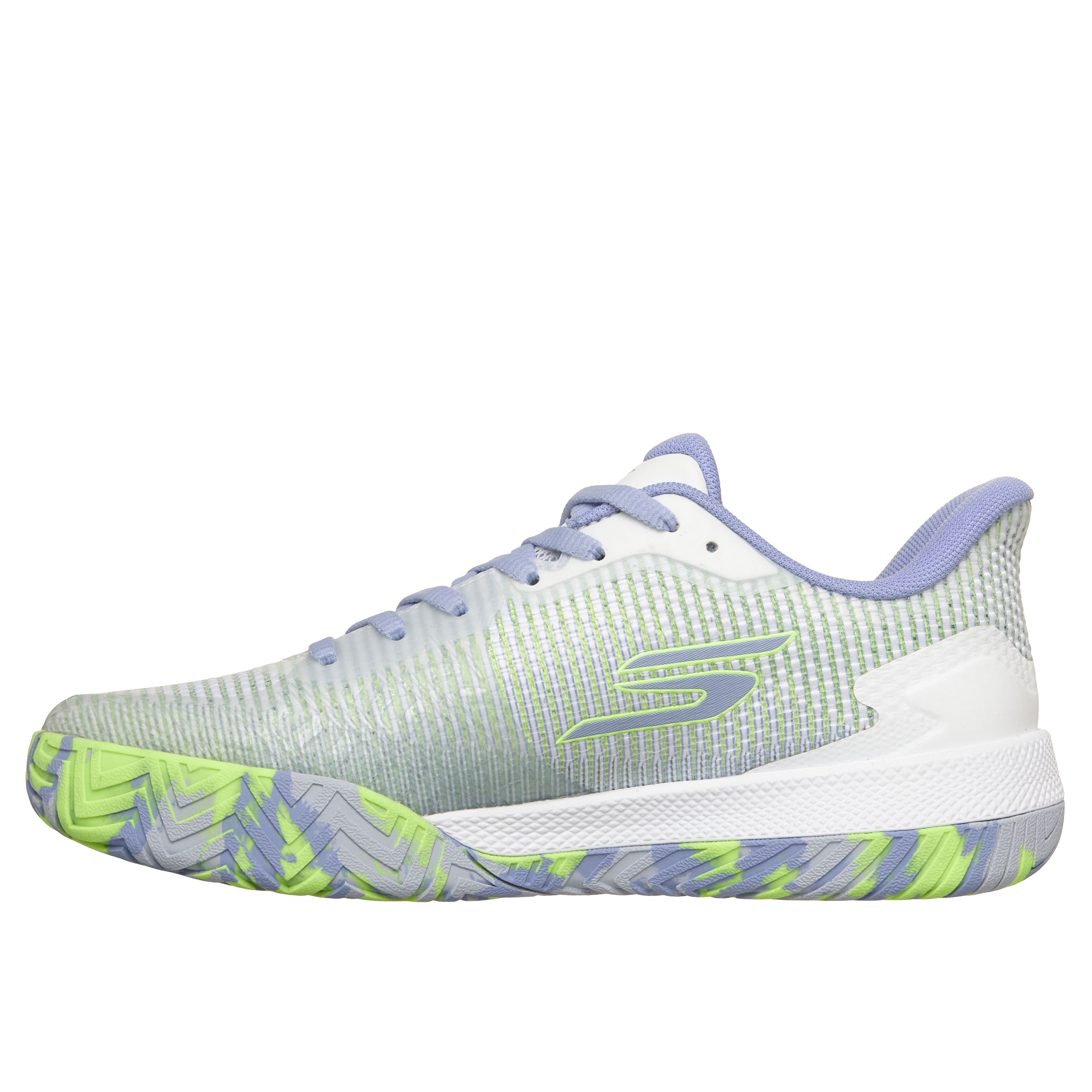 Skechers Viper Court Pro 2.0 - Ladies (White/Periwinkle)