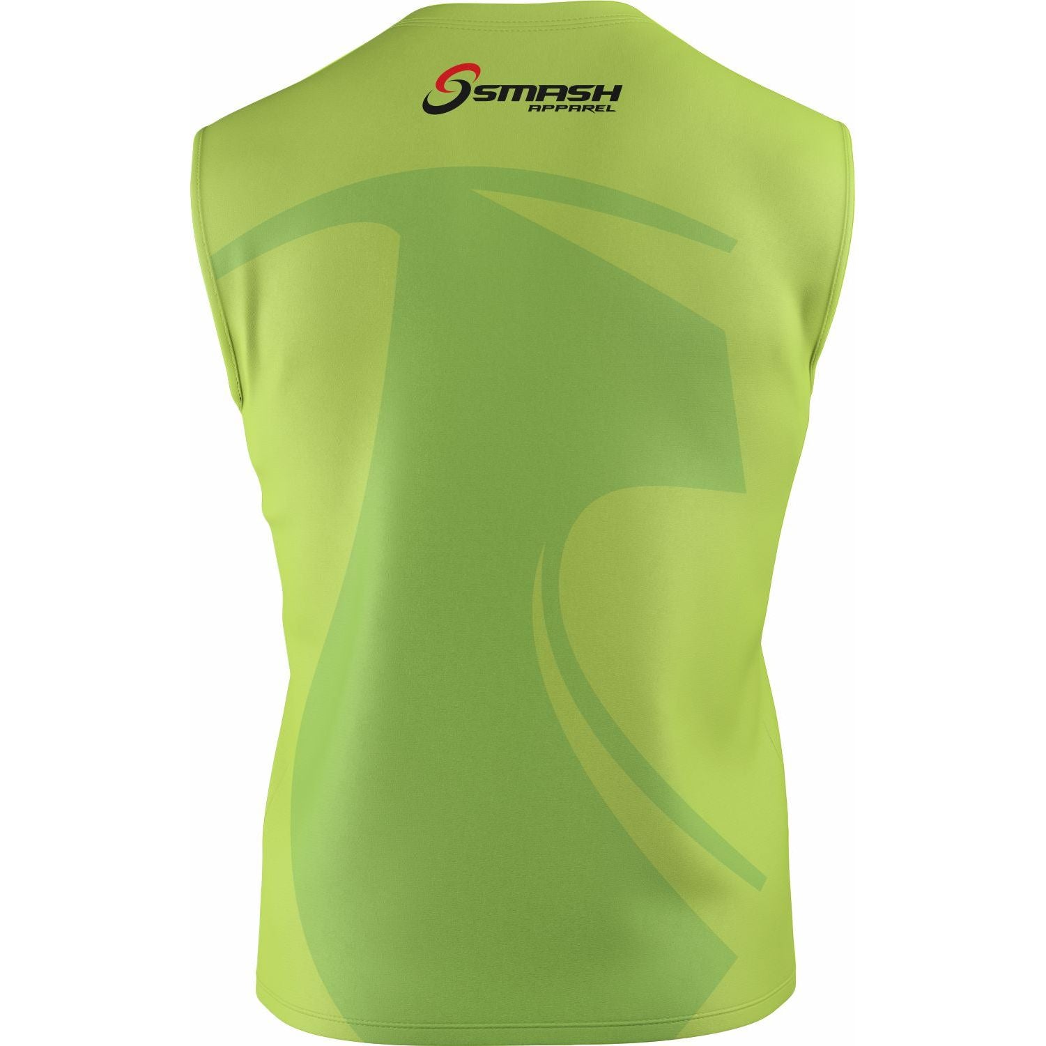 Mens Smash Apparel Sleeveless Performance Shirt (Green)