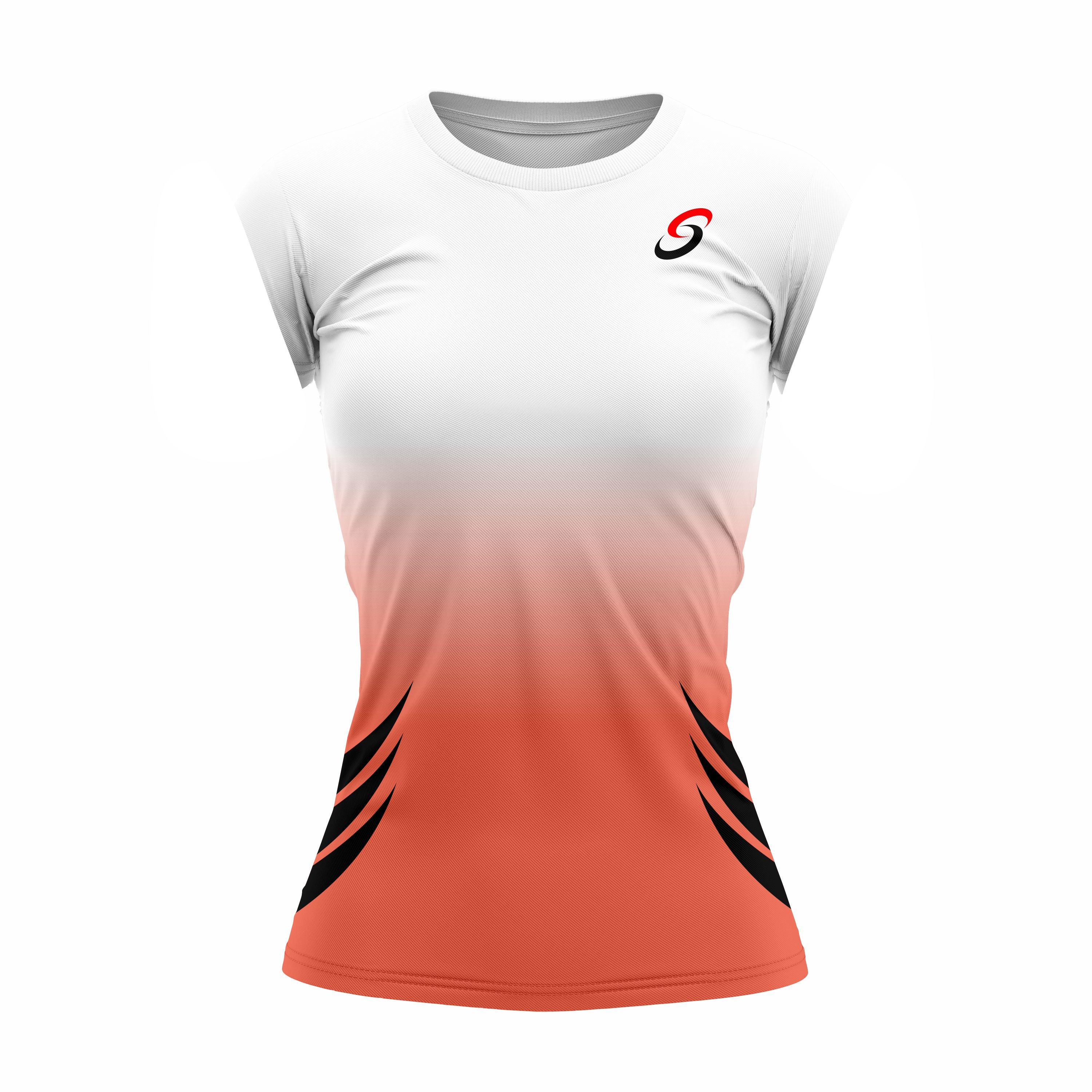 Girls SA Performance Shirt (Apricot/White)