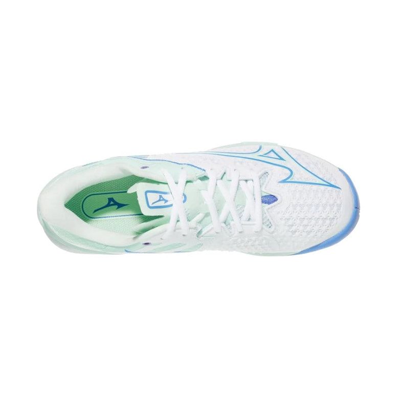 2025 Mizuno Wave Exceed Tour 6 AC - Womens (White Frontier Blue)