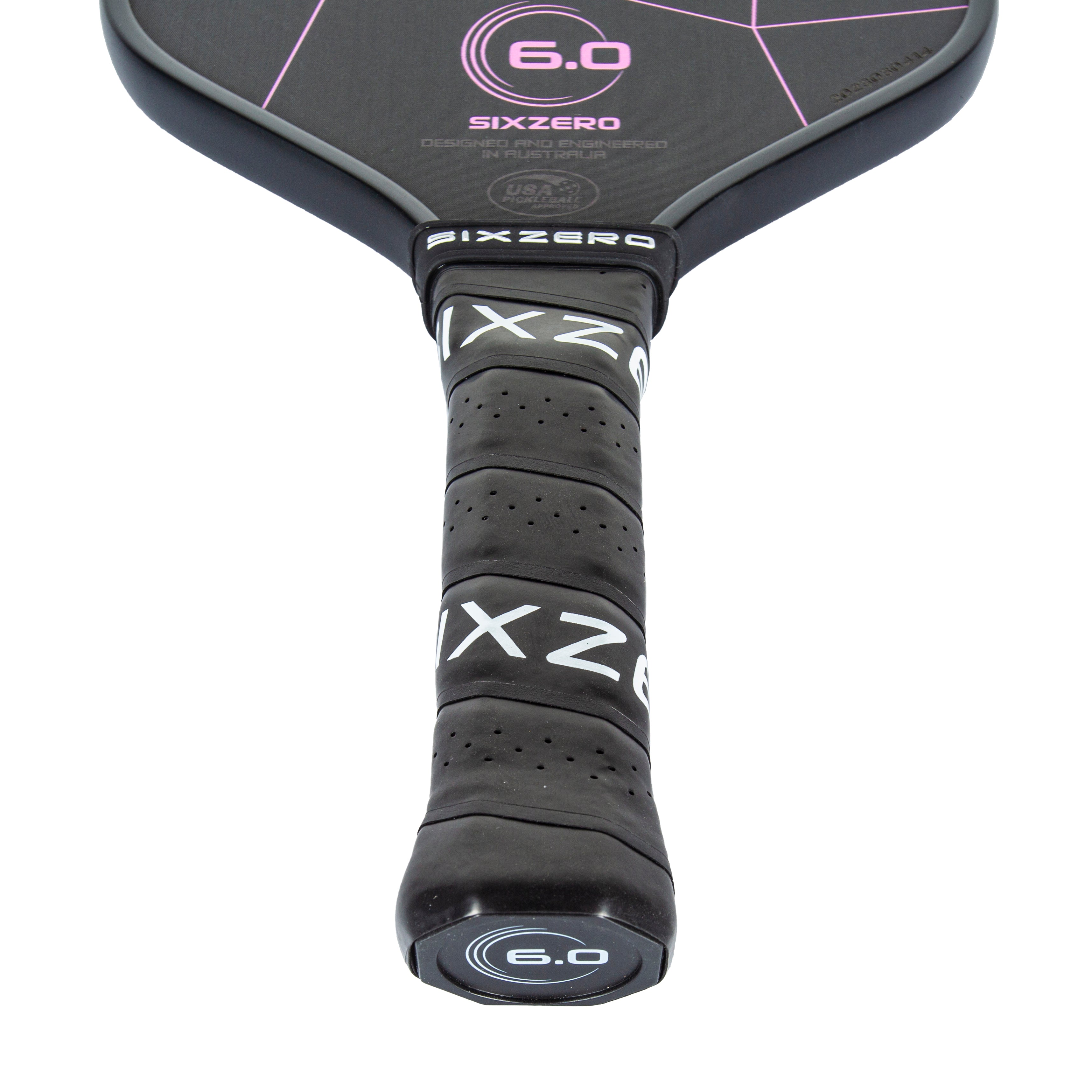 Six Zero Double Black Diamond (14mm) Pickleball Paddle - Cherry Blossom (Black Edge Guard)