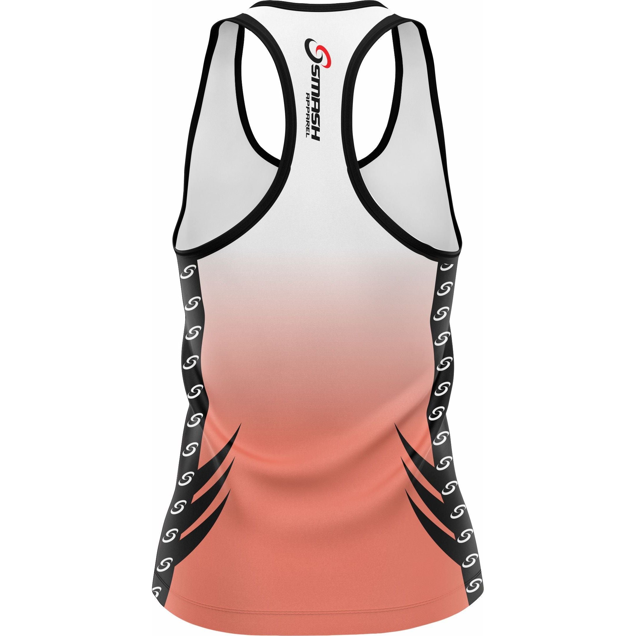 Girls SA Performance Tank (Apricot/White)