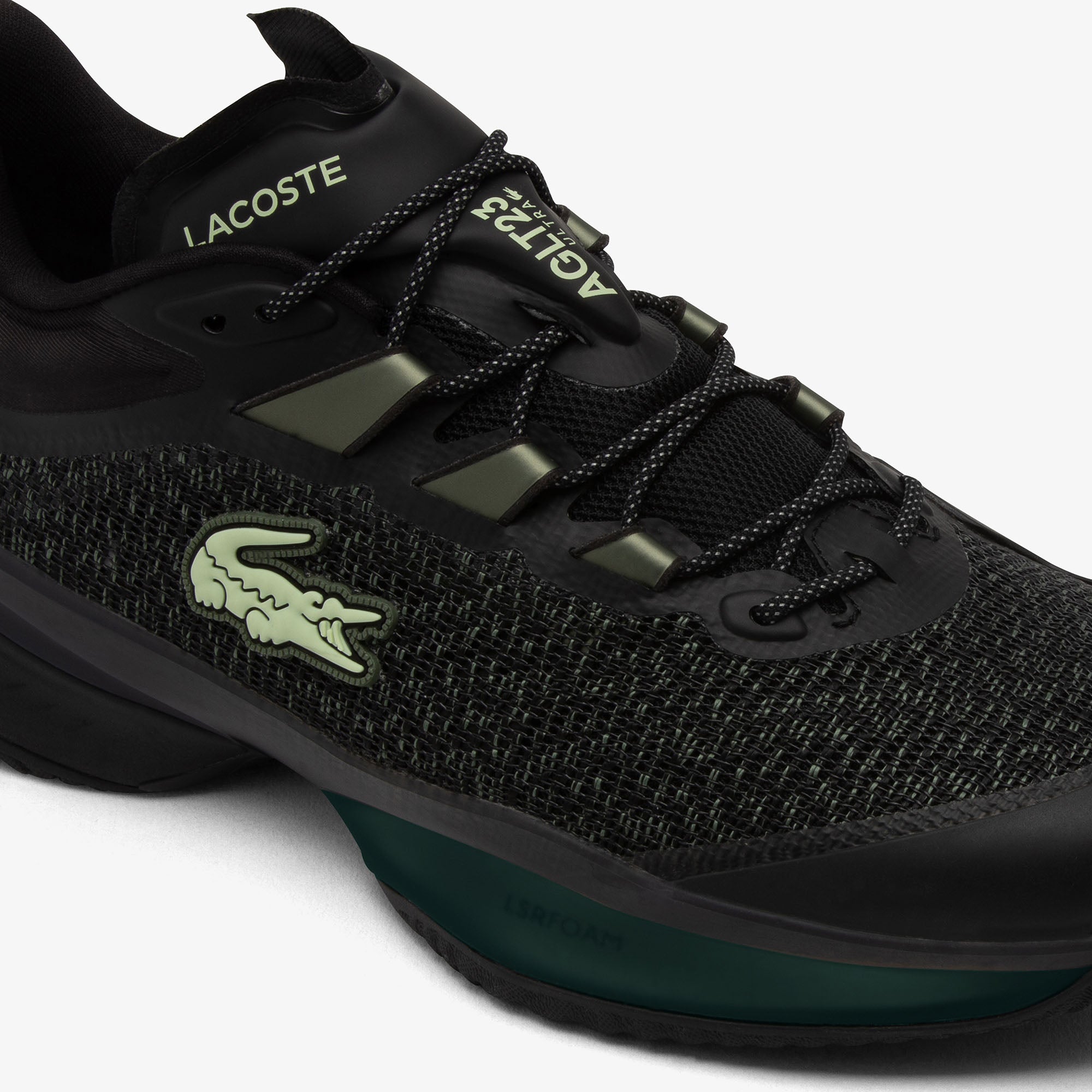 Lacoste AG-LT23 Ultra Mens All Court Tennis Shoe (Black/Green)