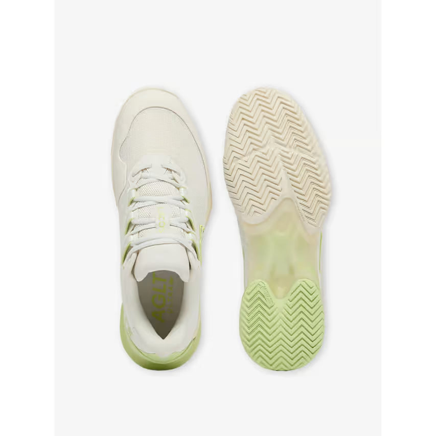 Lacoste AG-LT23 Ultra Mens All Court Tennis Shoe (Off White/Green)