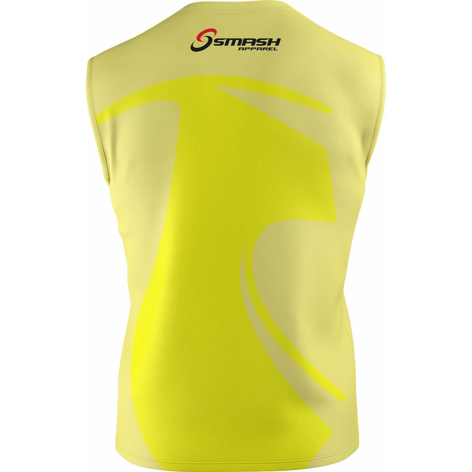 Mens Smash Apparel Sleeveless Performance Shirt (Yellow)