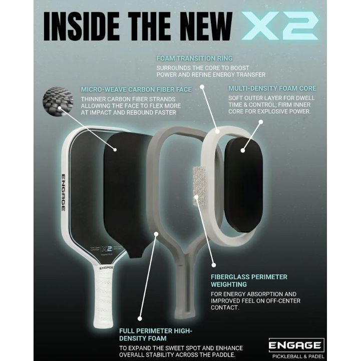 Engage X2 - 16mm Pickleball Paddle