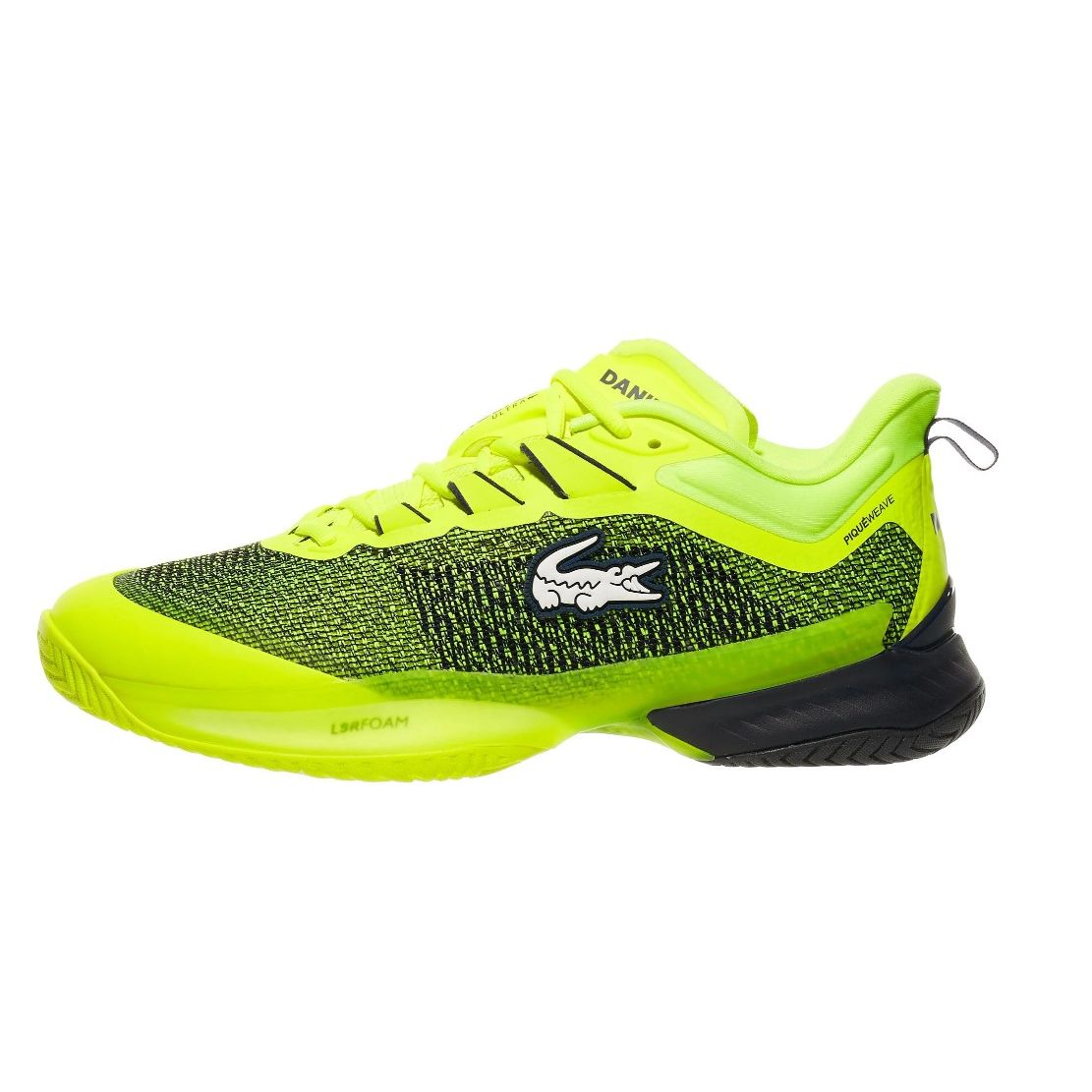 Lacoste AG-LT23 Ultra Daniil Medvedev Mens All Court Tennis Shoe (Yellow/Navy)