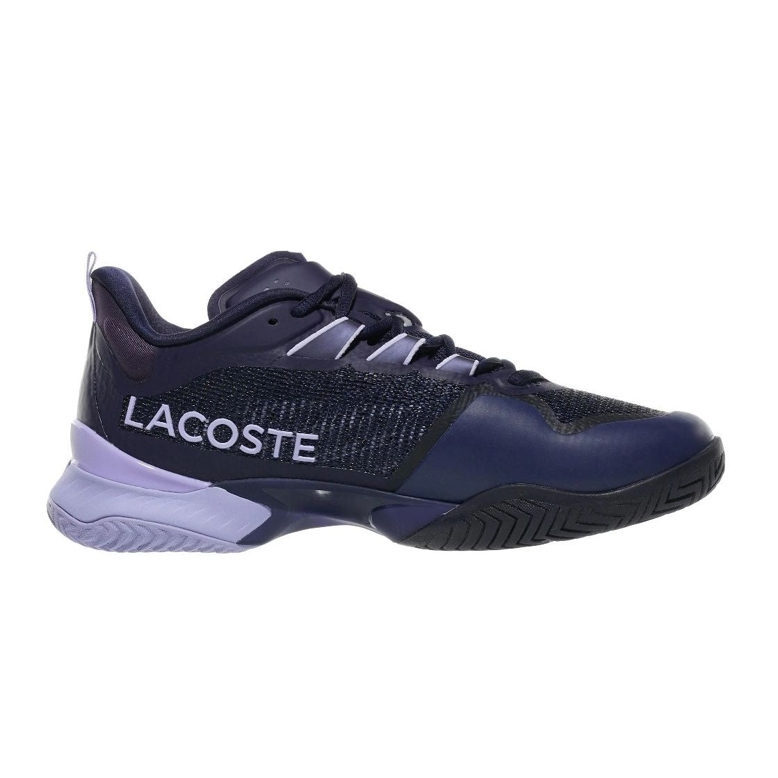 Lacoste AG-LT23 Ultra Ladies All Court Tennis Shoe (Navy/Light Purple)