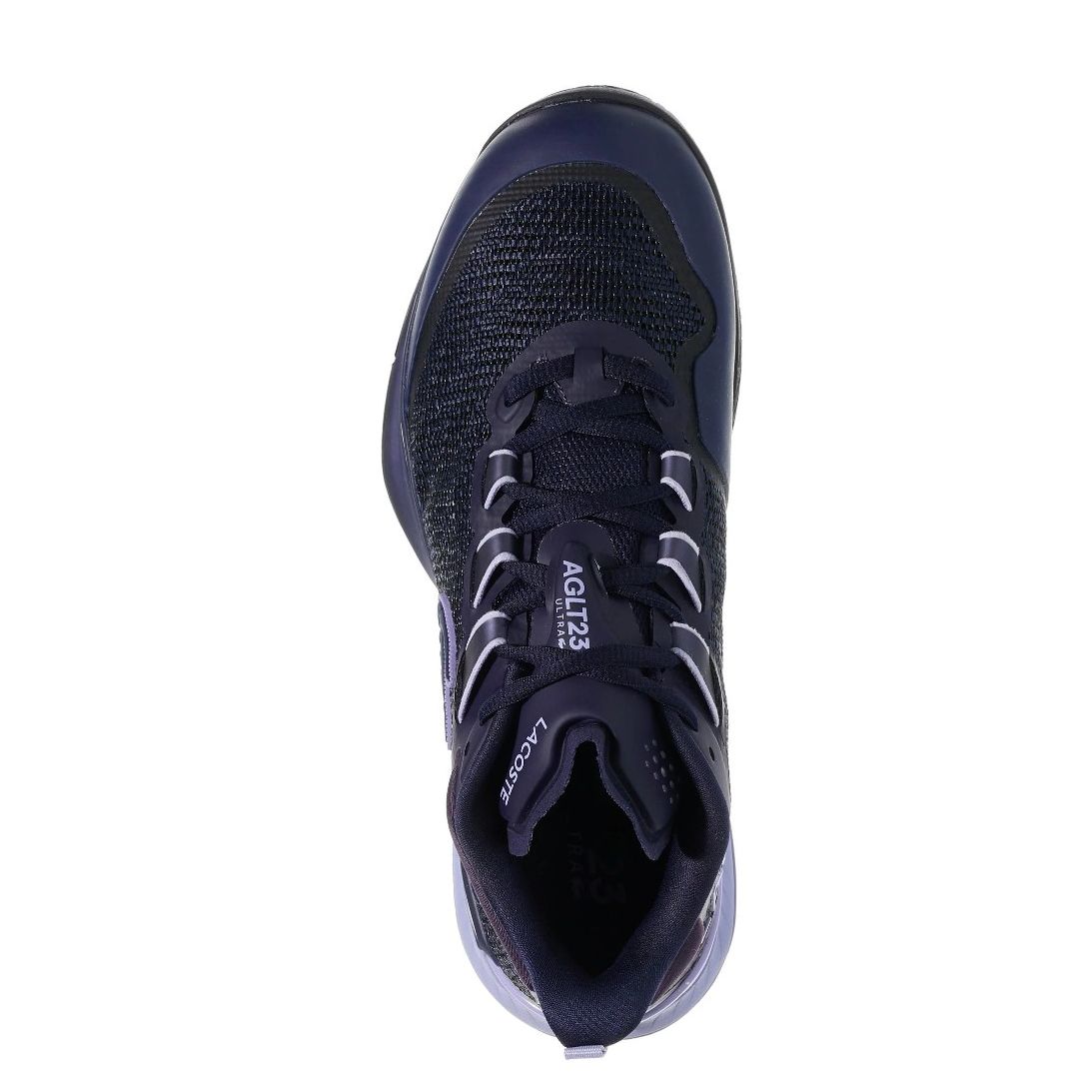 Lacoste AG-LT23 Ultra Ladies All Court Tennis Shoe (Navy/Light Purple)