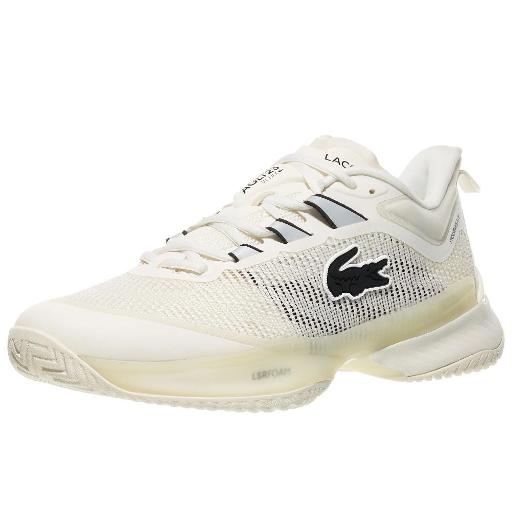 Lacoste AG-LT23 Ultra Ladies All Court Tennis Shoe (Off White)