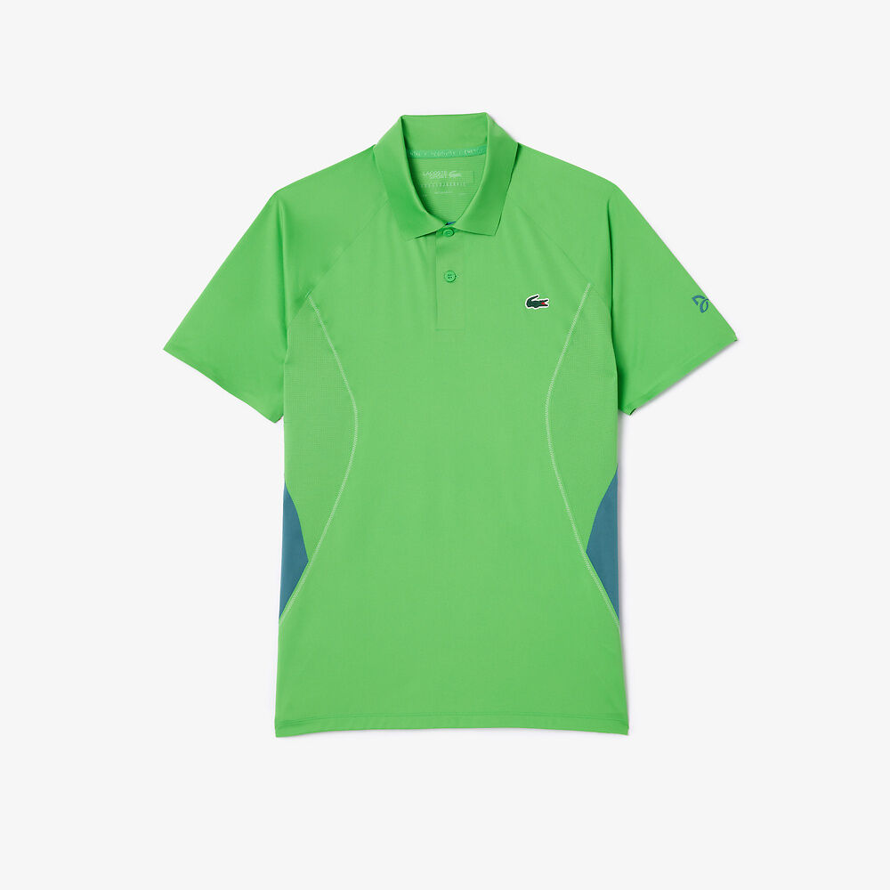 2024 Lacoste Tech Jersey Tennis Polo (Sorrel) - Novak Djokovic
