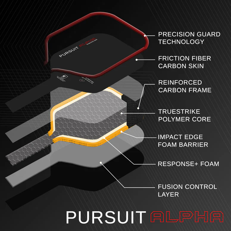 Engage Pursuit Alpha Pickleball Paddle (Red Flare)