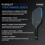 Engage Pursuit Alpha Pickleball Paddle (Red Flare)