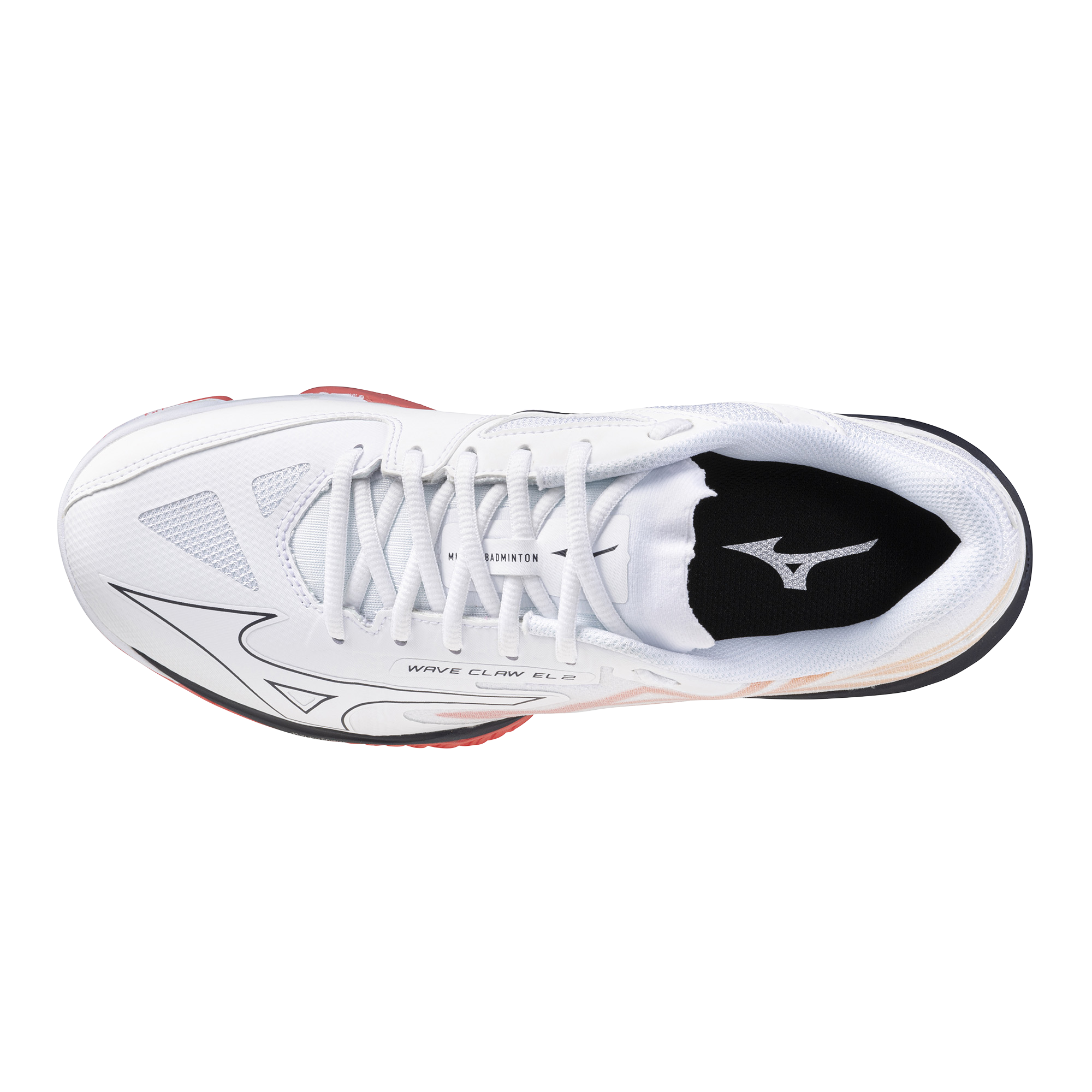 2025 Mizuno Wave Claw EL 2 (White/Baritone Blue/Calypso Coral) - Unisex